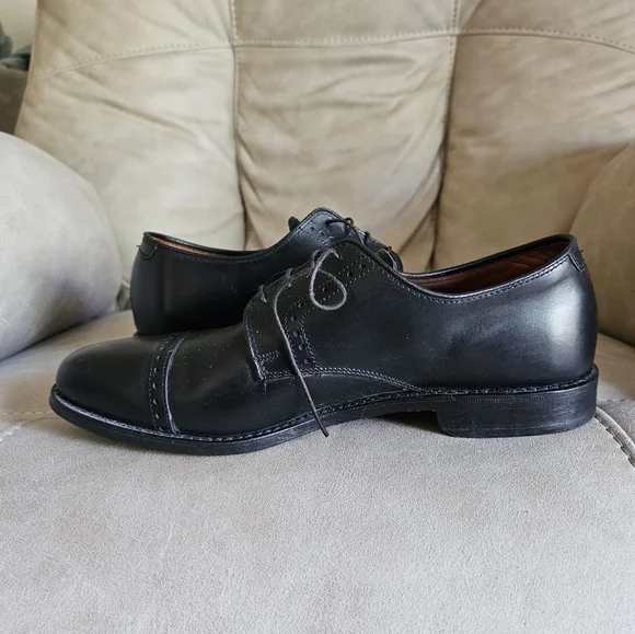 Allen Edmonds Clifton black leather Oxford Dress shoes size 10 - Picture 7 of 10